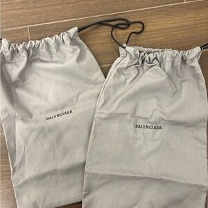 Balenciaga Light Gray Dust Bags